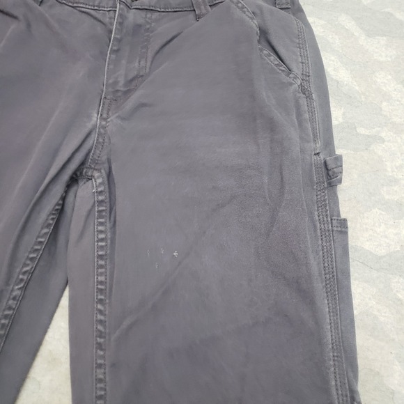 Carhartt Pants Womens 4 Gray Pockets Loose Fit Workwear - Picture 4 of 15